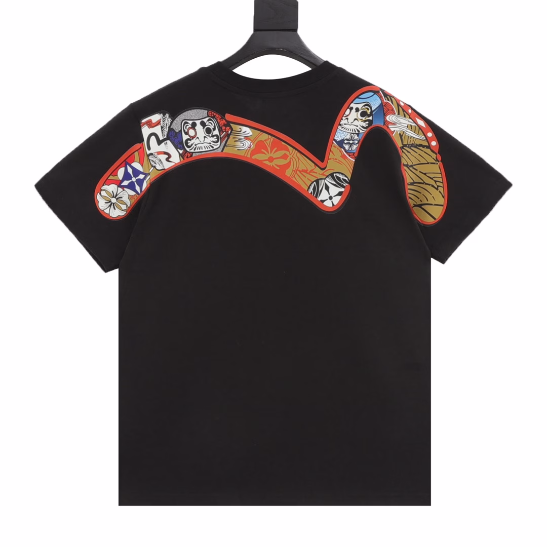 EVISU Huazhadama M Print short-sleeved T-shirt