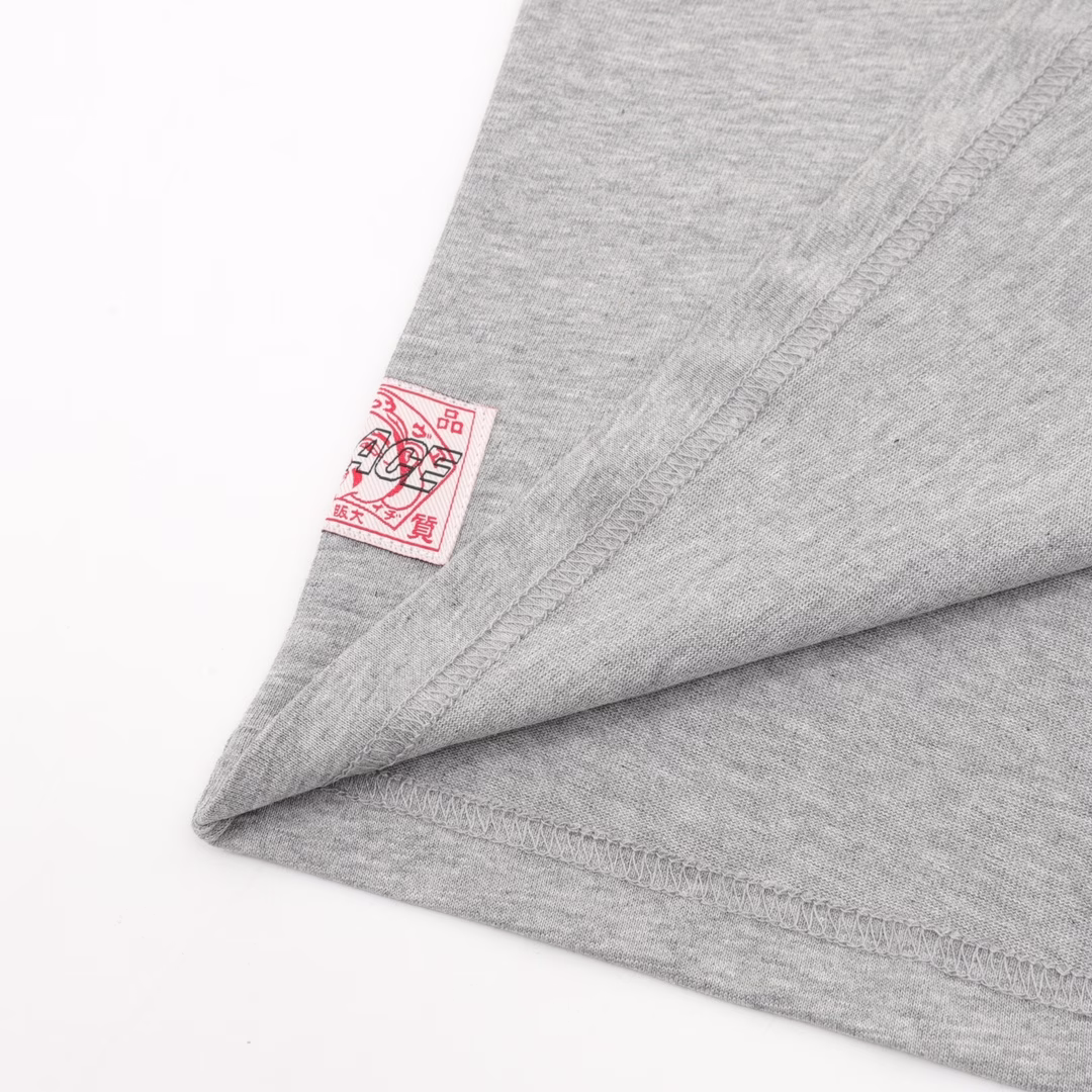 EVISU collaboration color block logo short-sleeved fashionable men's and women's casual loose T-shirt brand