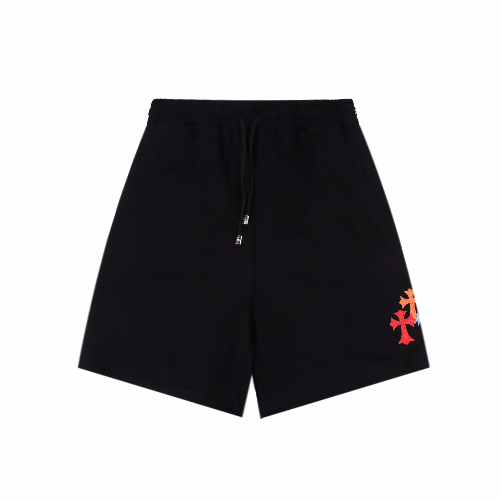 Chrome Hearts CH 25ss embroidered seven-color leather label shortsHand-cranking CUSTOM leather label ➕ Sanskrit embroidery pocket zipper designThe design of the elastic waist and drawstring waistband ensures a comfortable fit. The custom-made fabric has a loose fit