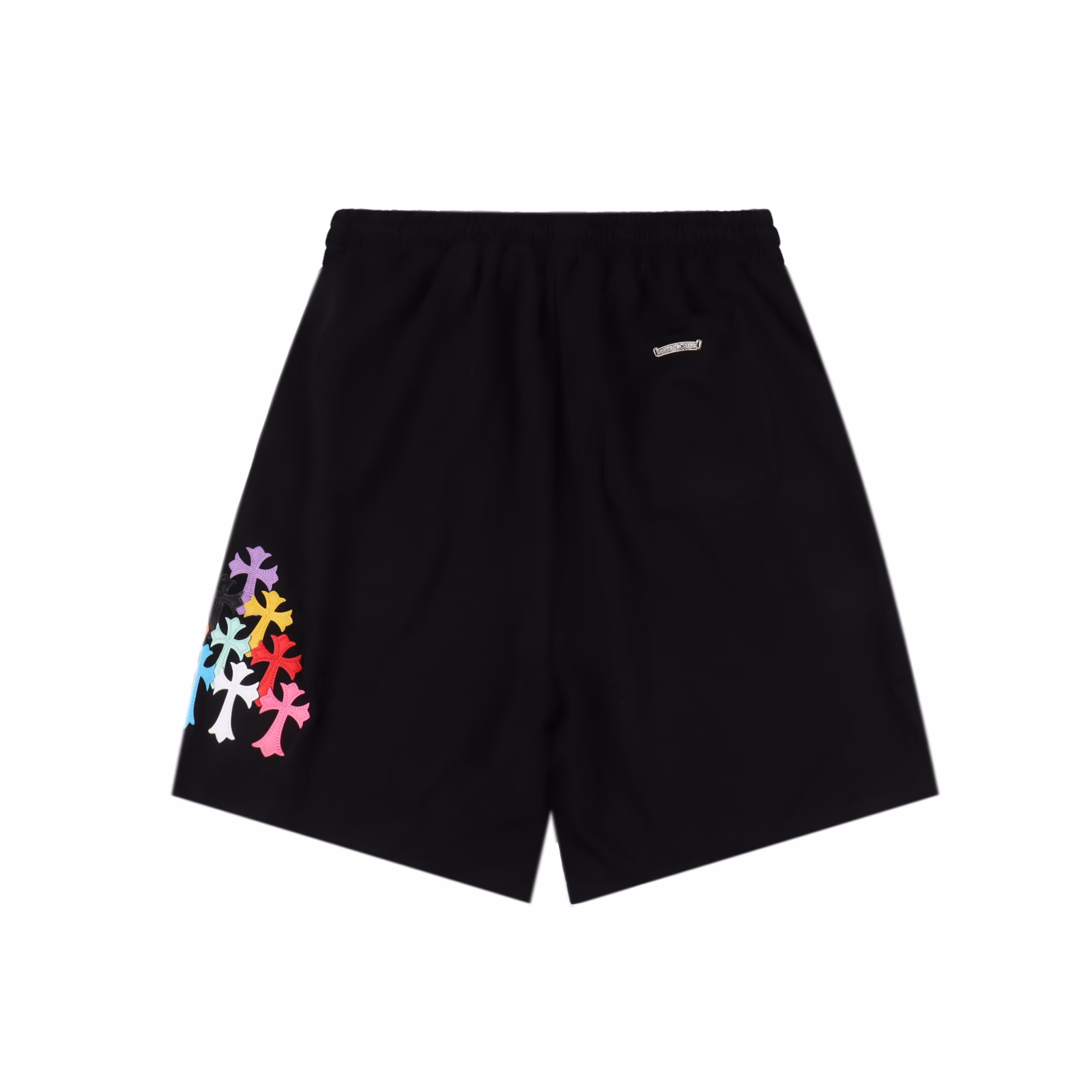 Chrome Hearts CH 25ss embroidered seven-color leather label shortsHand-cranking CUSTOM leather label ➕ Sanskrit embroidery pocket zipper designThe design of the elastic waist and drawstring waistband ensures a comfortable fit. The custom-made fabric has a loose fit