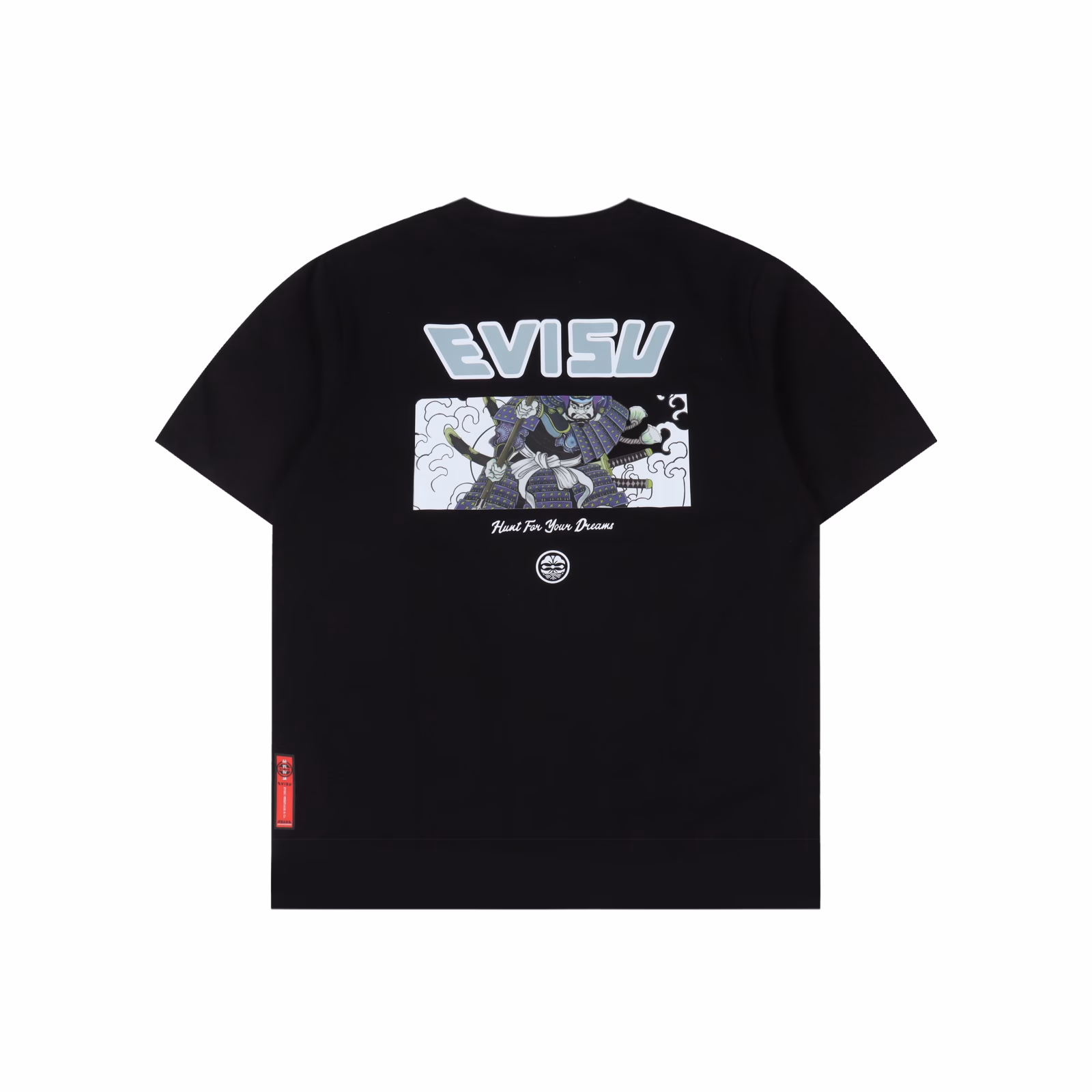 EVISU Men's Seagull Warrior pattern printed short-sleeved T-shirt