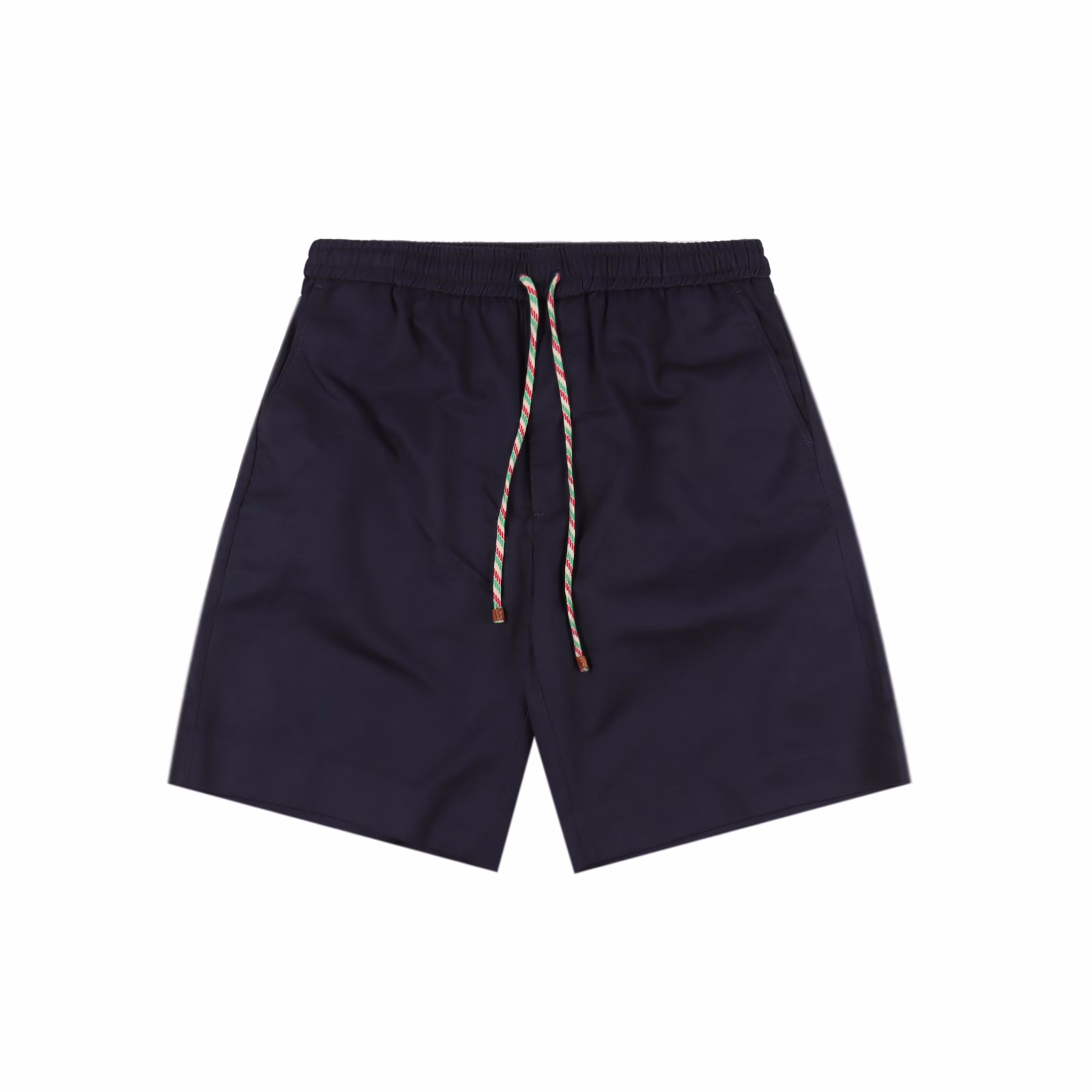 Gucci colorful drawstring functional casual shortsIt is made of custom-woven 360G100% dark blue pure cotton fabric, with custom weaving and dyeing, ensuring 100% consistent color. Elastic waistline, colorful leather head Logo drawstring design, the coolest casual shorts.