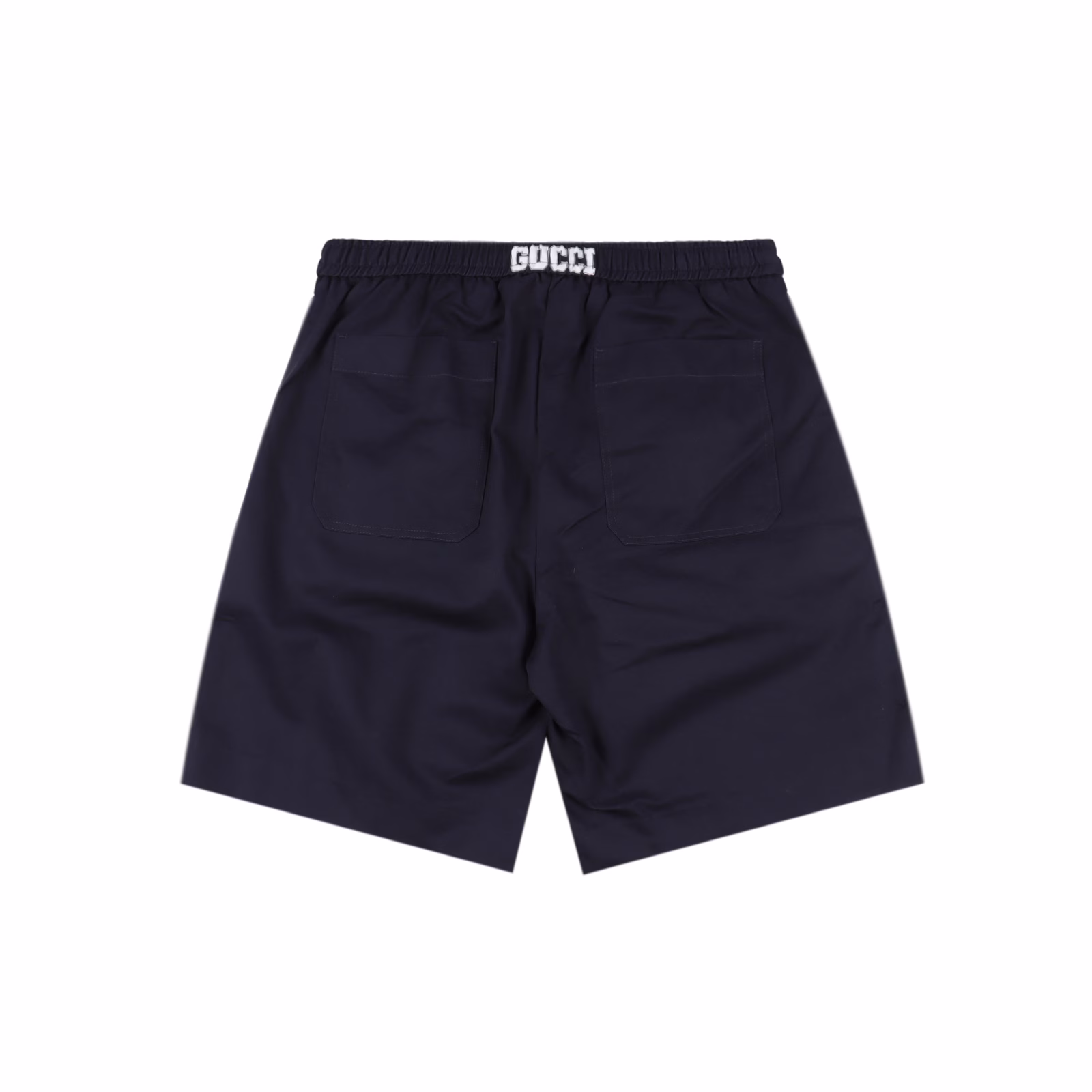 Gucci colorful drawstring functional casual shortsIt is made of custom-woven 360G100% dark blue pure cotton fabric, with custom weaving and dyeing, ensuring 100% consistent color. Elastic waistline, colorful leather head Logo drawstring design, the coolest casual shorts.