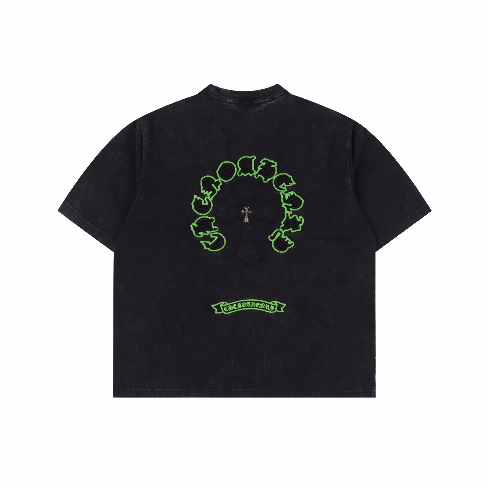 Kloxin 25ss Sanskrit Horseshoe Cross Patch embroidered Washed short-sleeved T-shirtHeavy industry style show private customization series, whole garment aged laser embossed customization, 300g double gauze fabricThe American-style acid-washed aged original fabric is laser-burned and embroidered with applioned fabric on the back. The letter applioned fabric is embroidered, making it very comfortable to wearIt is low-key yet luxurious, looking very classy when worn. After heavy washing, the clothes are very soft and not picky about the wearerThe upper body is absolutely stylish and extremely luxurious. The original mold has passed the appraisal and the label is received100% silk washed water label original version tag with hanging rope sleeve hole alignment techniqueThe OS's loose and off-the-shoulder design makes it easy for any body type to wear