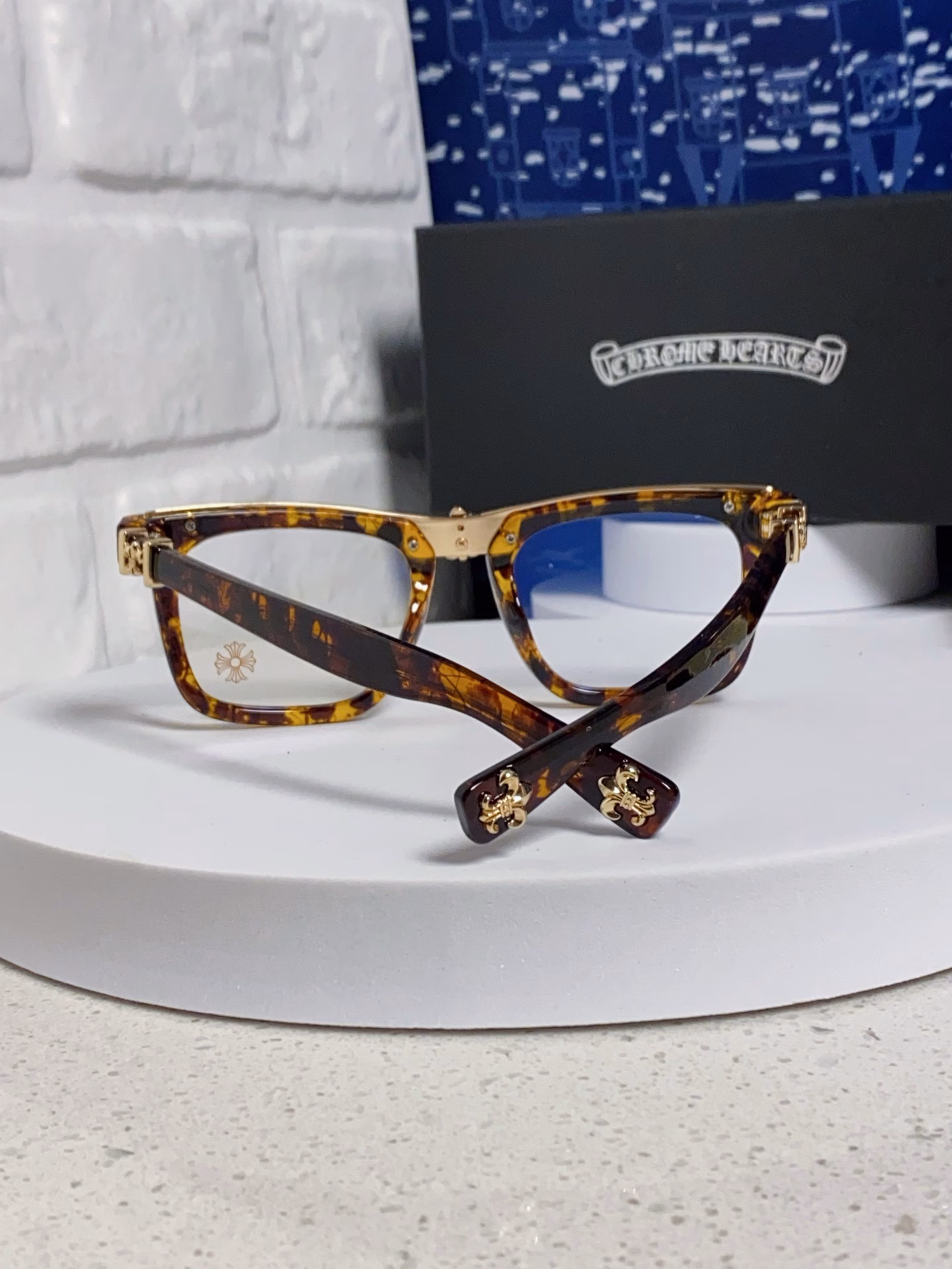 ChromeHearts 2025 new sunglasses: Stylish, new square frame, matte transparent, office versatile, myopic glasses frame, retro large frame