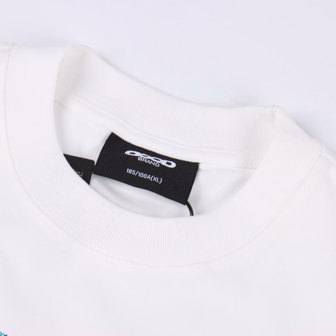 GOODBRAND three-dimensional star sequin light luxury fashion high-end short-sleeved T-shirt350-gram fabric for both men and women