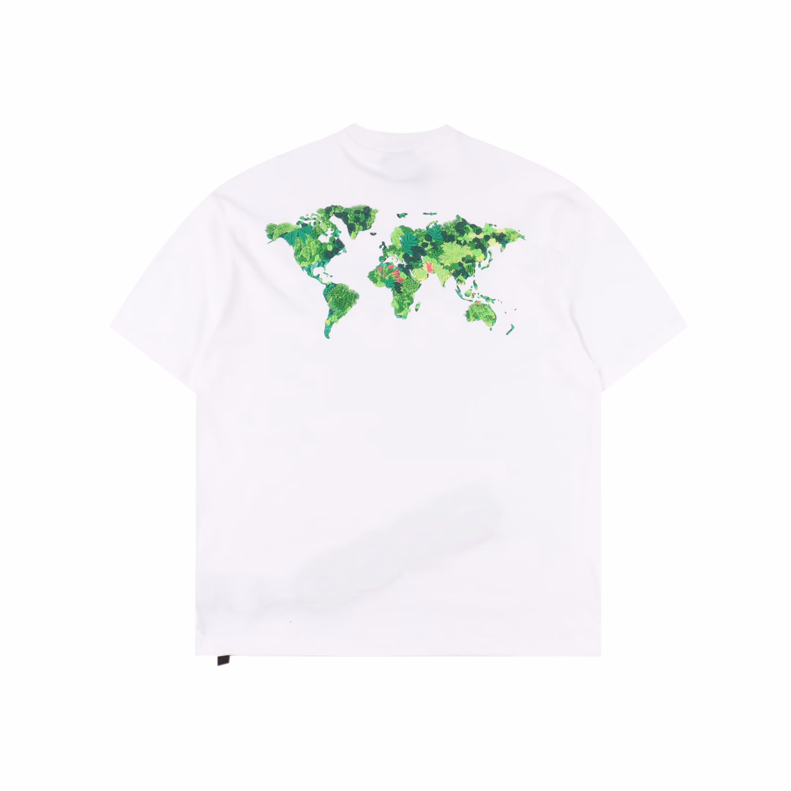 GOODBRAND SS25 three-dimensional green plant embroidered map LOGO Loose short-sleeved T-shirt350-gram fabric for both men and women