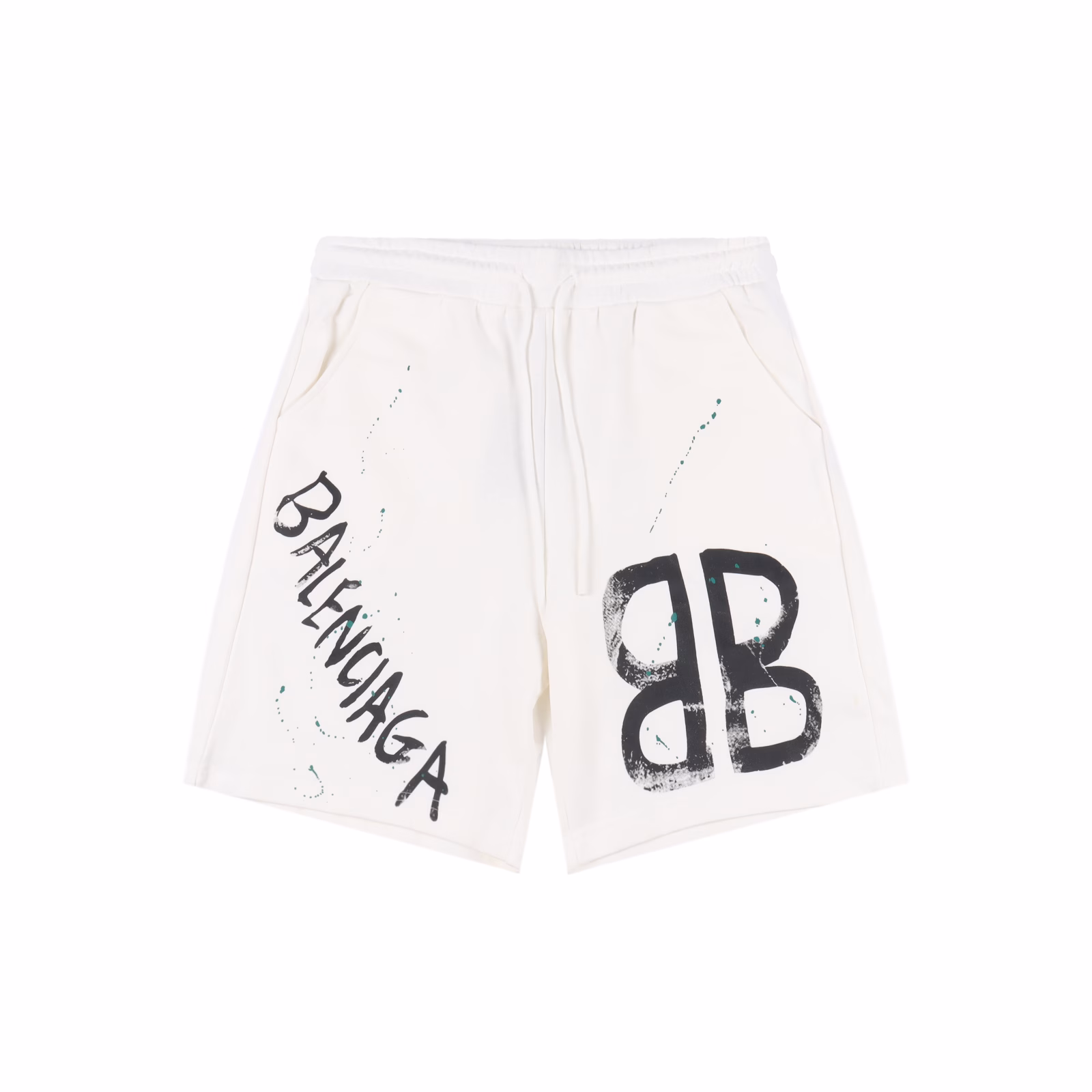 Balenciaga 25ss Double B letter printed shortsThe fabric is made of 380g pure cotton loop fabric. After custom-dyeing the color, it undergoes a textured and etted treatment. Compared with the original version, it is treated to be silky smooth and super soft. The fabric surface texture has clear and distinct strands, and the drape is excellent. The workmanship is exquisite and meets the standards for foreign trade exports. The embroidery process uses the Blinkda embroidery machine, making the embroidery colors more full, the embroidery more three-dimensional, with high breathability and comfort, and the details are impeccable. The touch is delicate and soft! The upper body style is amazing!