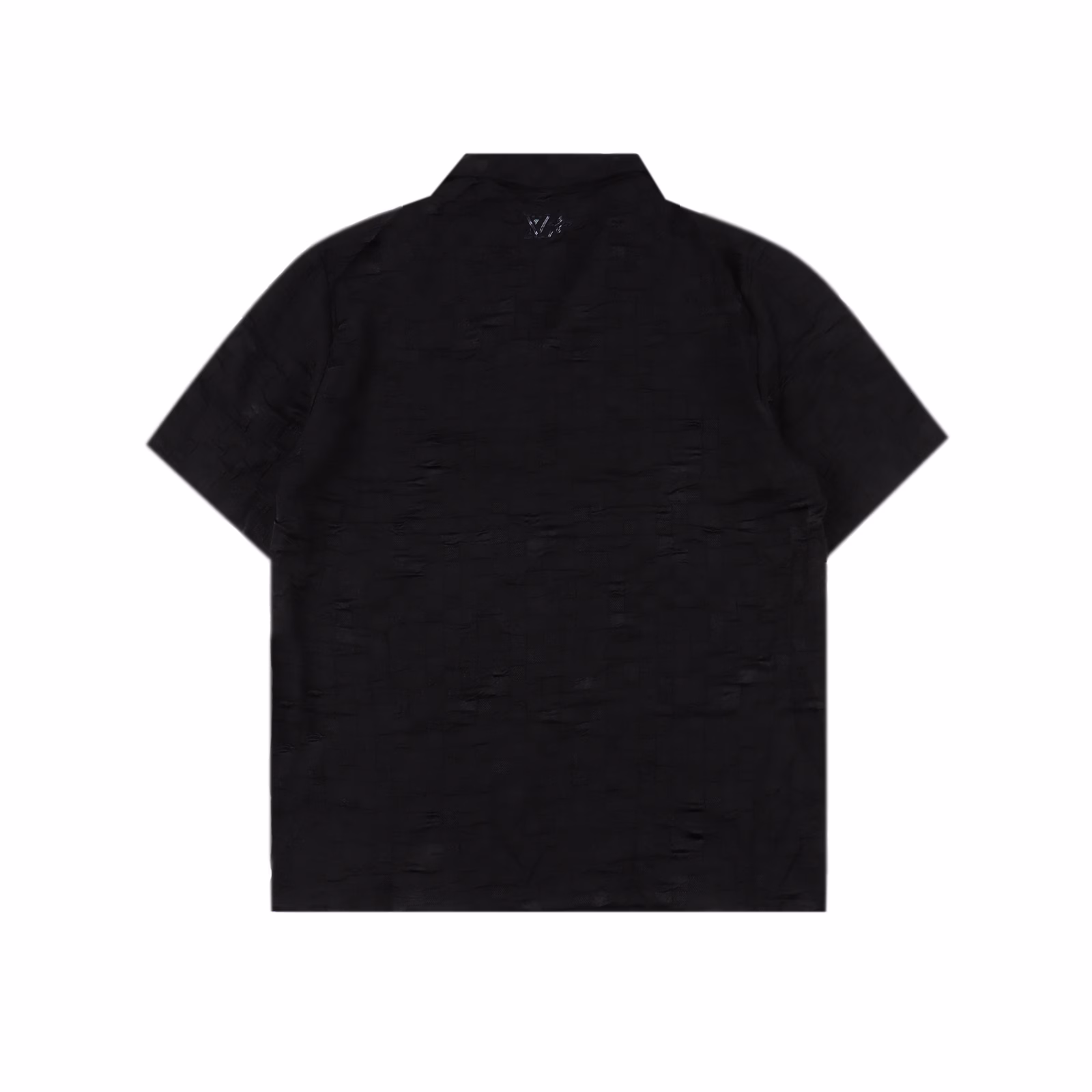 LOUIS VUITTON LV checkered jacquard suit short-sleeved shirtGenuine purchase, custom-made LV checkered bubble texture fabric, 75D interlining, custom-made fabric, positioning cutting bed, custom-made accessories, fitted silhouette
