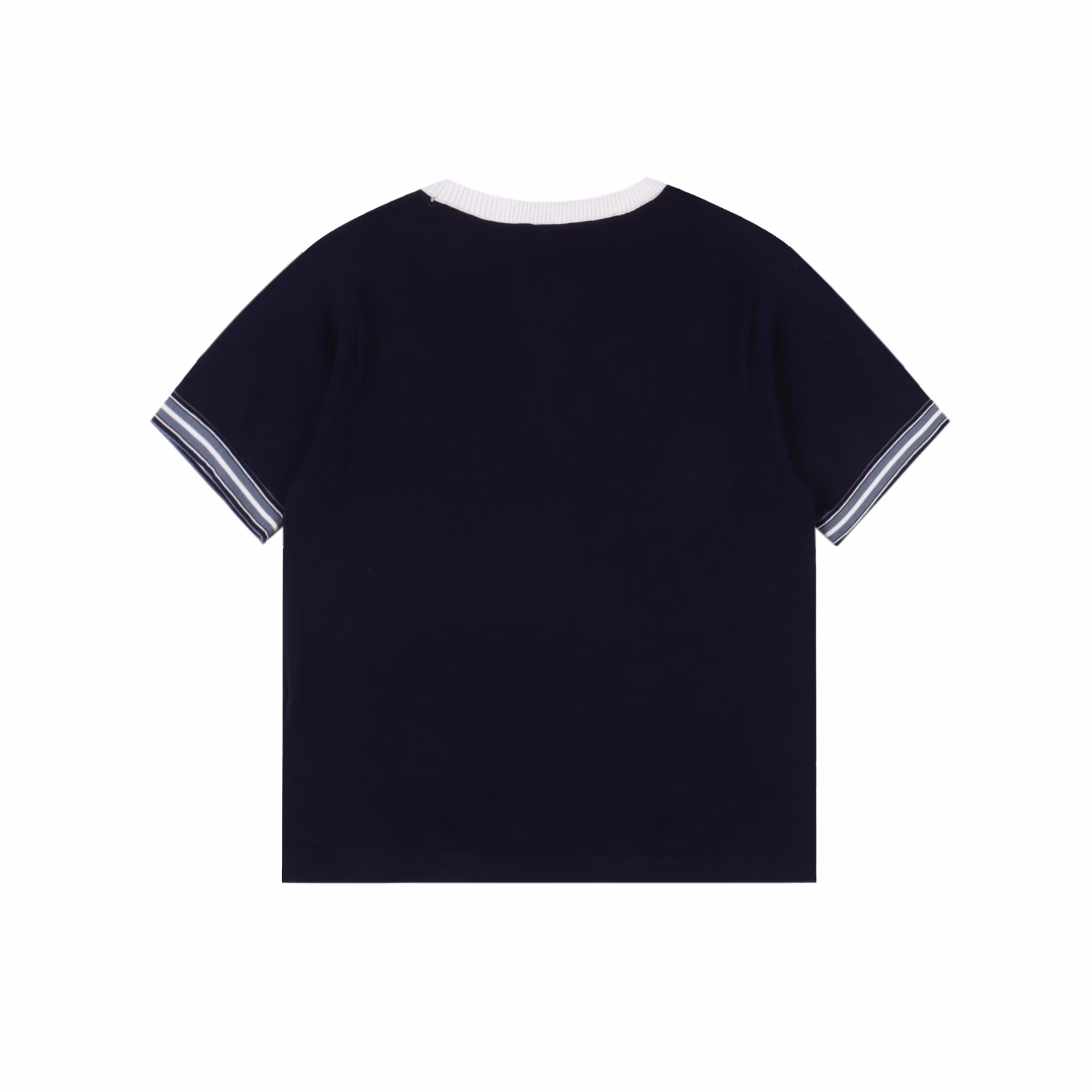 Dior CD lily of the Valley embroidered contrasting color short-sleeved T-shirtGenuine purchase, 40 count double-strand combed cotton yarn, using imported Santonll 14-needle loom, imported embroidery, wool yeast washing, custom accessories, well-fitting pattern