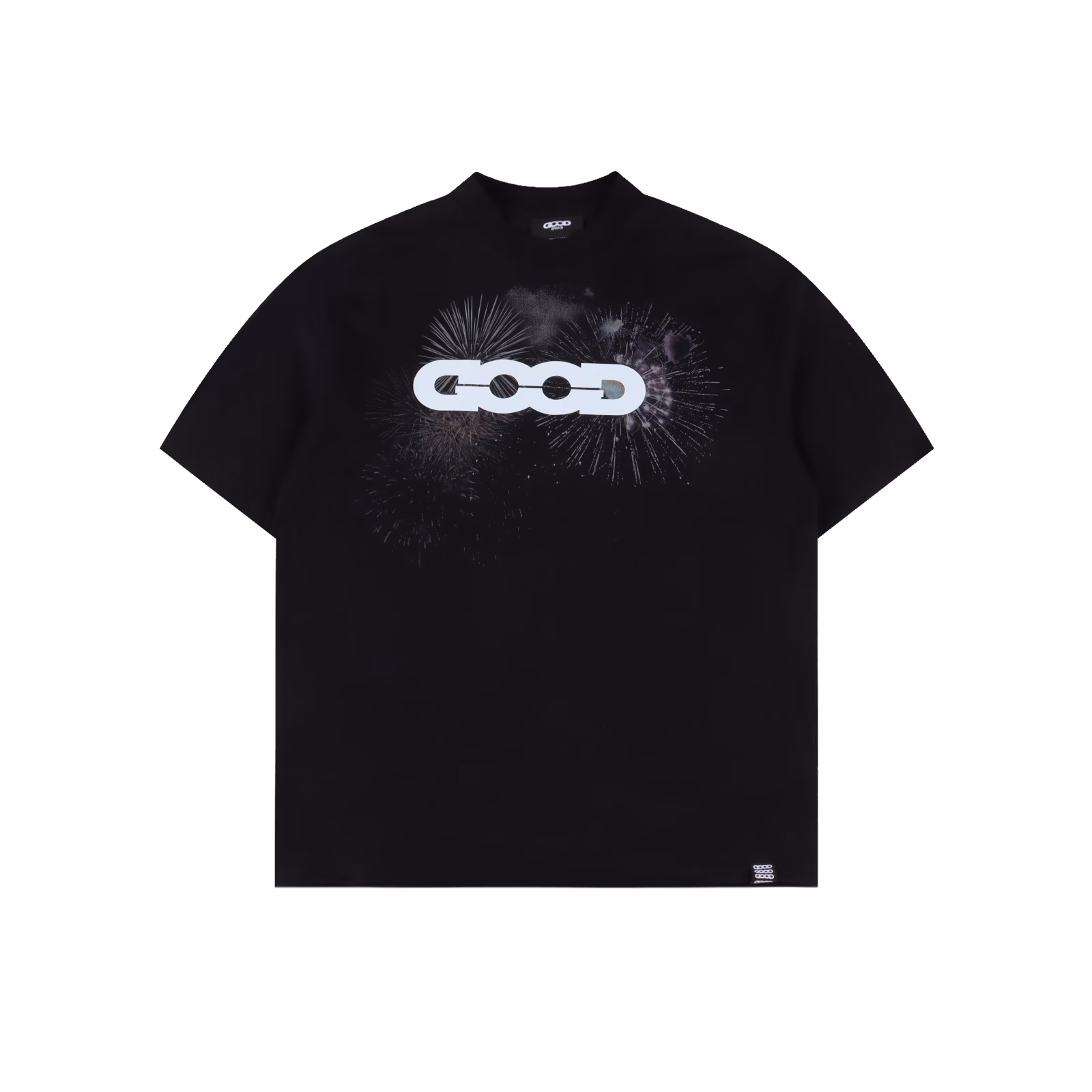 GOODBRAND SS25 Fireworks LOGO short-sleeved T-shirt350-gram fabric for both men and women
