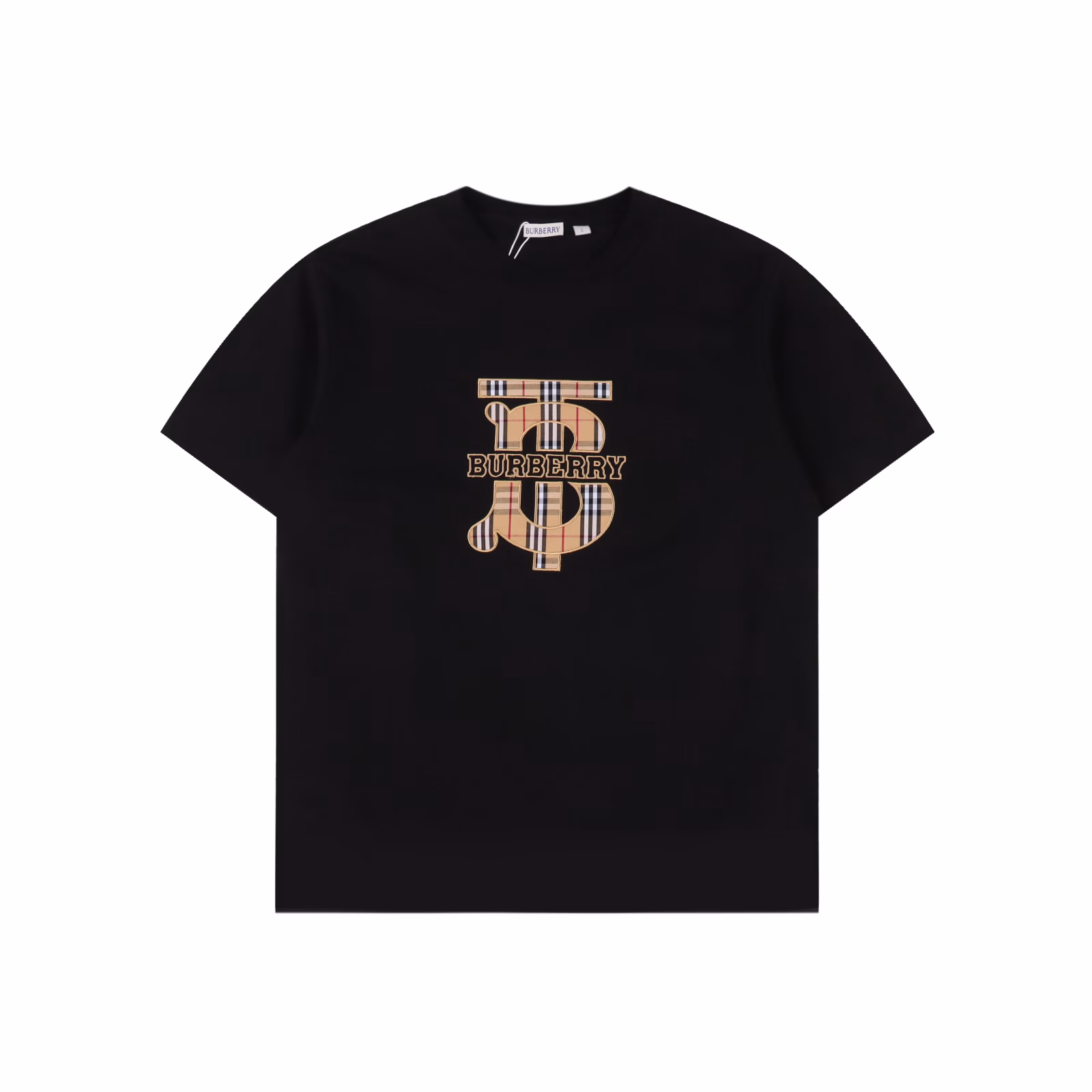 Burberry 25ss checkered TB patch embroidered letter short sleeveCustom-woven and custom-dyed 26-count 240g combed cotton fabric, very soft and comfortable to wearThe TB letter checkered fabric is embroidered by Tajima machine. The embroidery body is full and round, and the embroidery is full without missing stitches or broken threads. The water-washed label on the tag is consistent with the official current version.The collar thread is printed with the logo letter mark. The stitching is consistent with the original version. The shoulder double-strand stitching is exquisitely crafted, and the silhouette is slightly loose