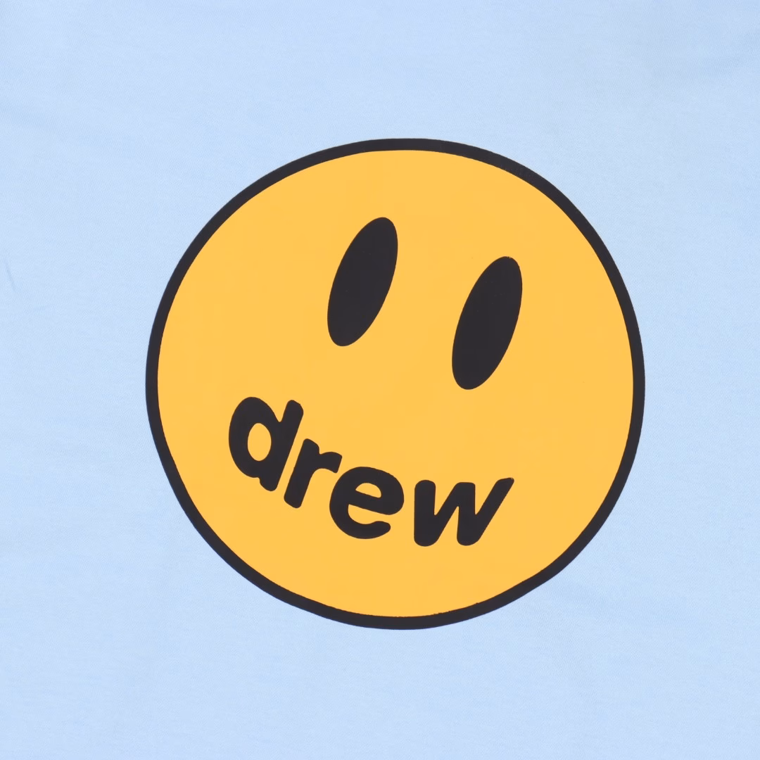 Drew House's classic smiley face printed short sleeveCustom-woven and custom-dyed fabrics, with digital printing on each piece of fabricImported glue paste printing, custom-made pure cotton thread collar, not easy to deform, can be distinguished from market versions, mold custom-made new tag washed label original packaging bag