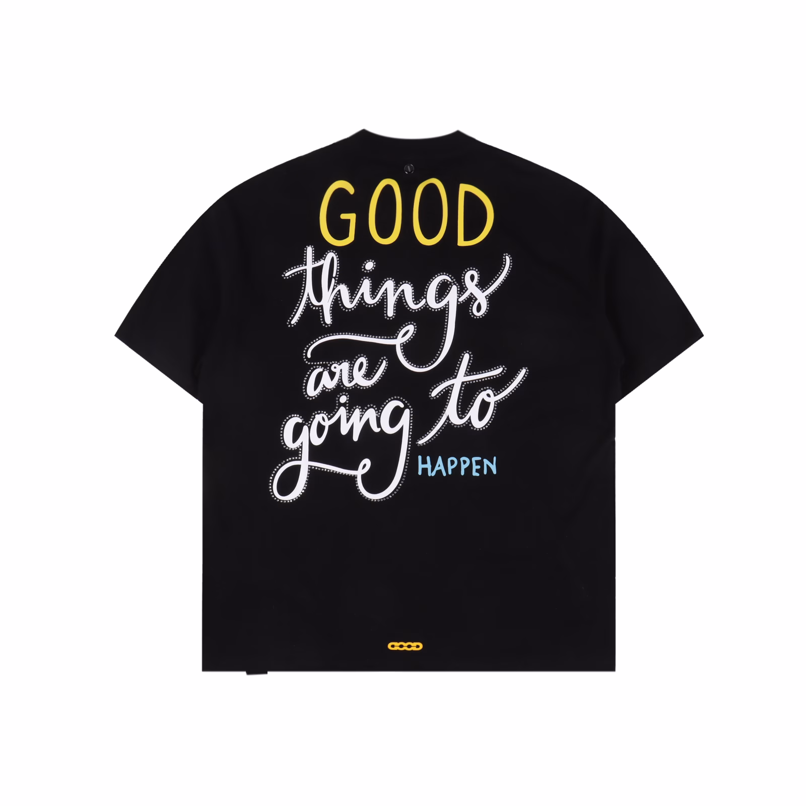 GOODBRAND SS25 short-sleeved T-shirt with coconut tree hot diamond print LOGO350-gram fabric for both men and women