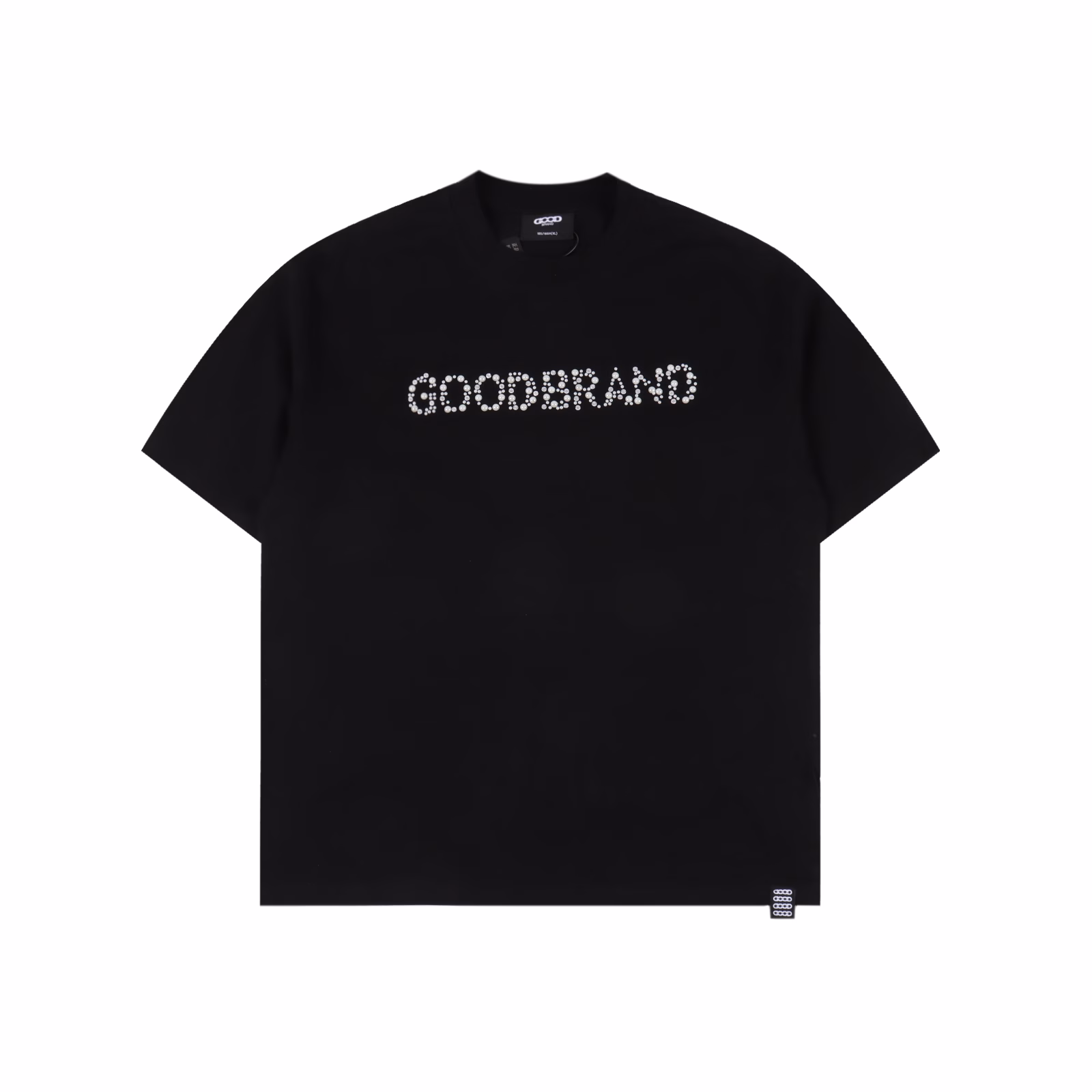 GOODBRAND sequin slogan: Fashionable and high-end short-sleeved T-shirt350-gram fabric for both men and women