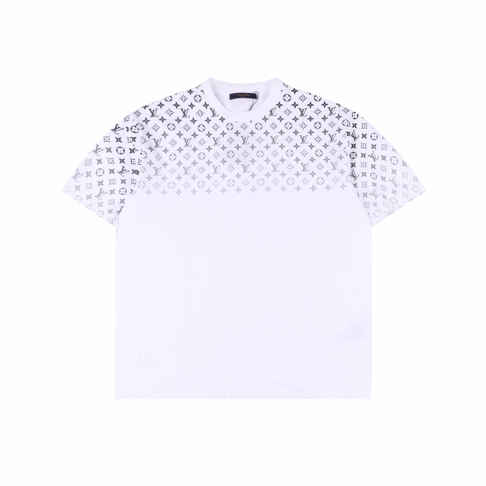 Louis Vuitton short-sleeved T-shirt with full gradient letter printCustomized 260g pure cotton combed fabric is breathable, comfortable and easy to clean, with digital printing technologyThe monogram logo element looks very high-end and elegantWhen going out, the first choice is to pair it with a full set of 1:1 custom-made accessories for both men and women. The three standards of water-washed wheat are complete