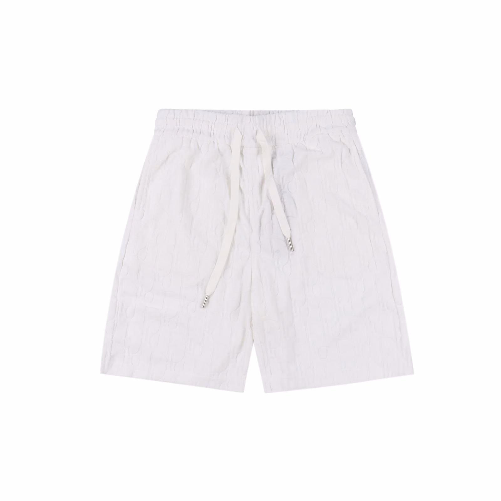 Dior 25ss dark pattern CD full print logo jacquard towel shorts25 new knitted shorts, custom fabrics use wafer cloth weaving, jacquard knitting technology,The version is tight and three-dimensional, the custom trouser rope hardware has a strong texture, smooth, comfortable and breathable upper body,The three-dimensional sense of the bumpy shape, fashionable and casual wear, full of old flowers