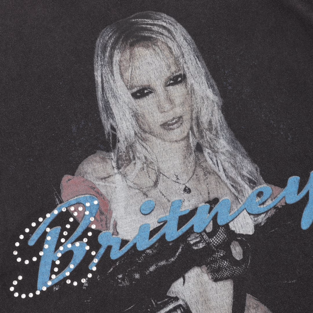 Balenciaga Music Series Collaboration Britney Spears Elephant Washed Round Neck Short Sleeve T-Shirt