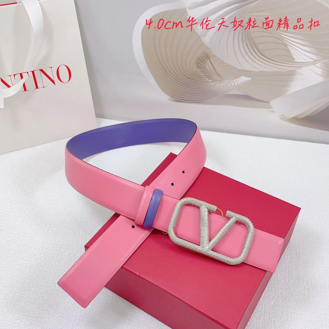 Valentino belt, double-sided top layer cowhide, double-sided, grained hardware boutique copper buckle original mold customization celebration