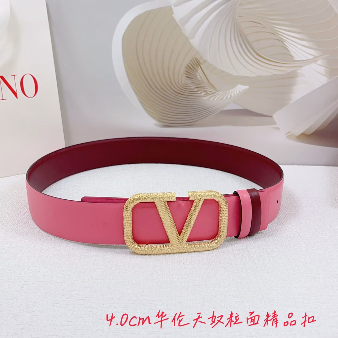 Valentino belt, double-sided top layer cowhide, double-sided, grained hardware boutique copper buckle original mold customization celebration