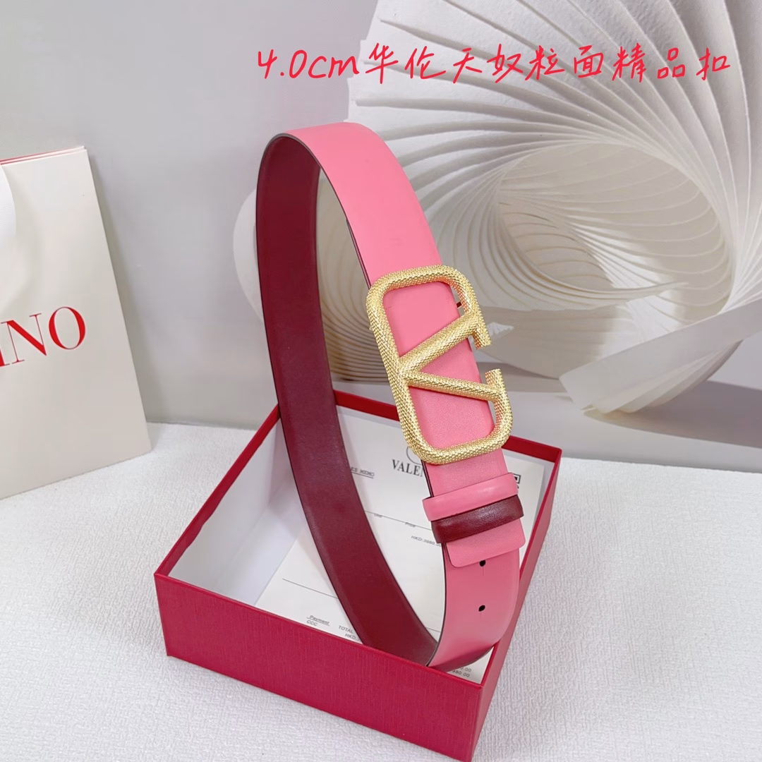 Valentino belt, double-sided top layer cowhide, double-sided, grained hardware boutique copper buckle original mold customization celebration