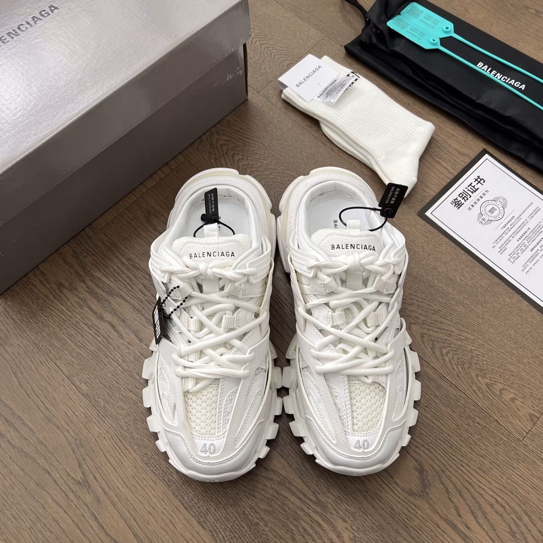 Balenciaga 3.0 third-generation semi-slip shoes Balenciaga Sneaker Tess s.Gomma MAILLE WHITE/ORANGE From the inside out, everything is 100% restored to the official configuration.