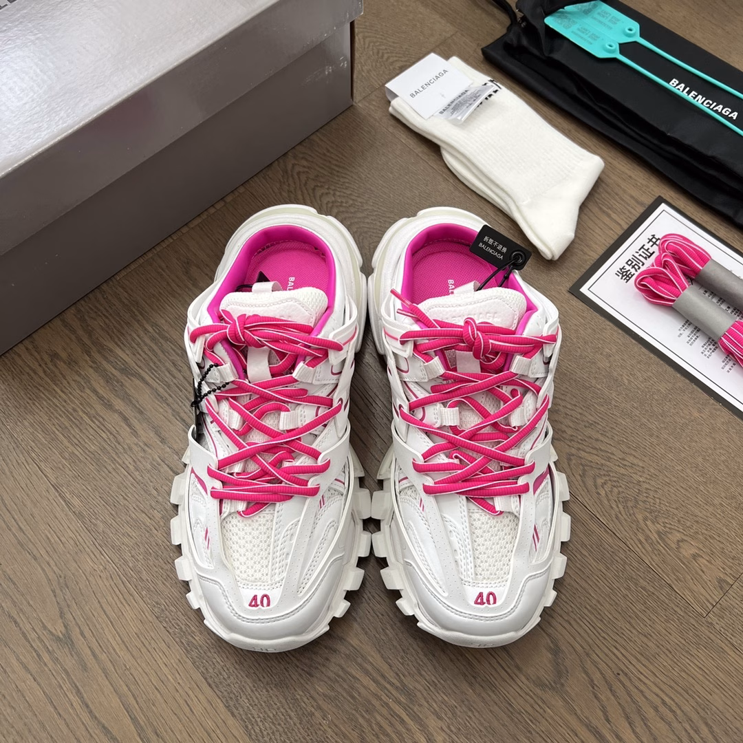 Balenciaga 3.0 third-generation semi-slip shoes Balenciaga Sneaker Tess s.Gomma MAILLE WHITE/ORANGE From the inside out, everything is 100% restored to the official configuration.