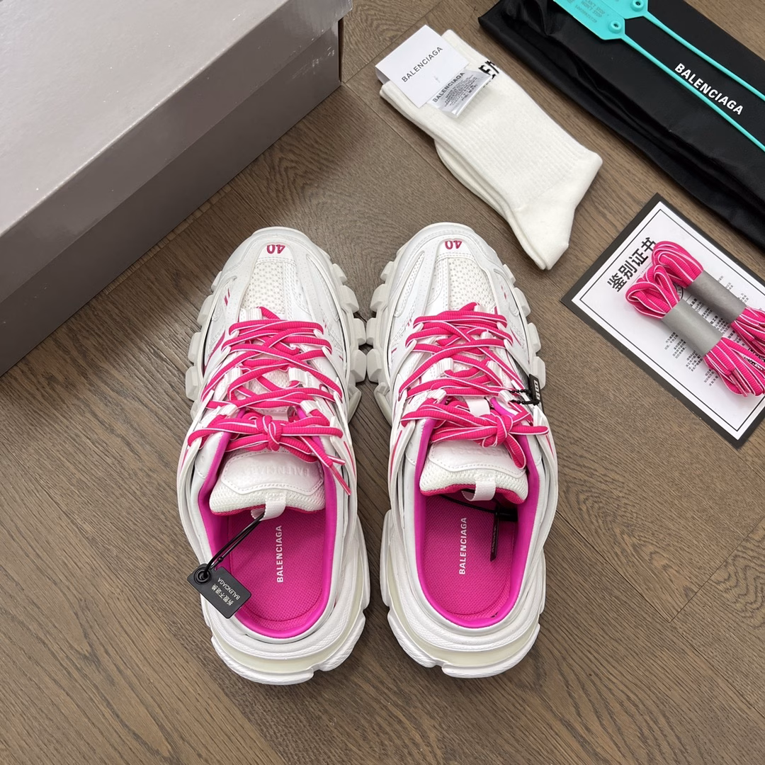 Balenciaga 3.0 third-generation semi-slip shoes Balenciaga Sneaker Tess s.Gomma MAILLE WHITE/ORANGE From the inside out, everything is 100% restored to the official configuration.