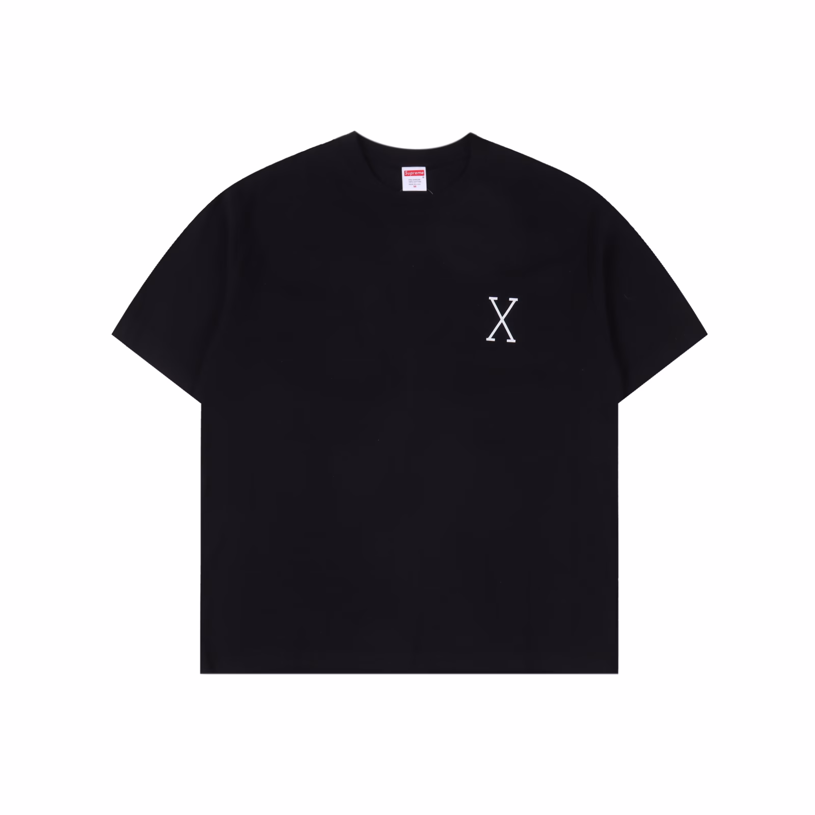 Supreme x 40 Acres SS25 joint model WEEK9 Malcolm X Tee Back X letter logo print round neck short sleeve T-shirt