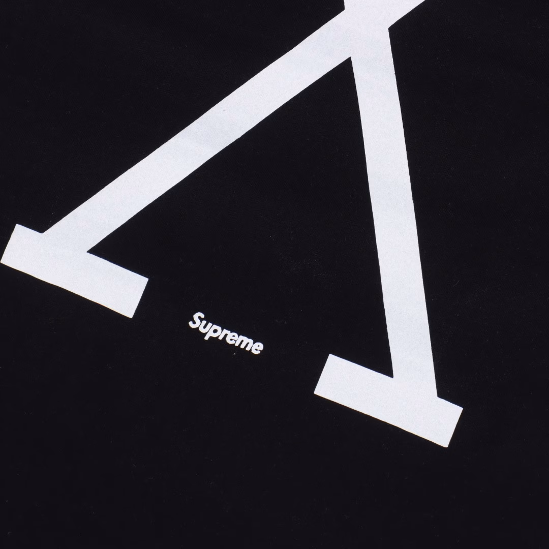 Supreme x 40 Acres SS25 joint model WEEK9 Malcolm X Tee Back X letter logo print round neck short sleeve T-shirt