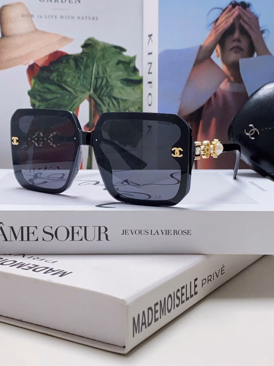 Chanel 2025 new sunglasses polarized sunglasses for women all-match driving travel anti-ultraviolet face small glasses trendy unisex