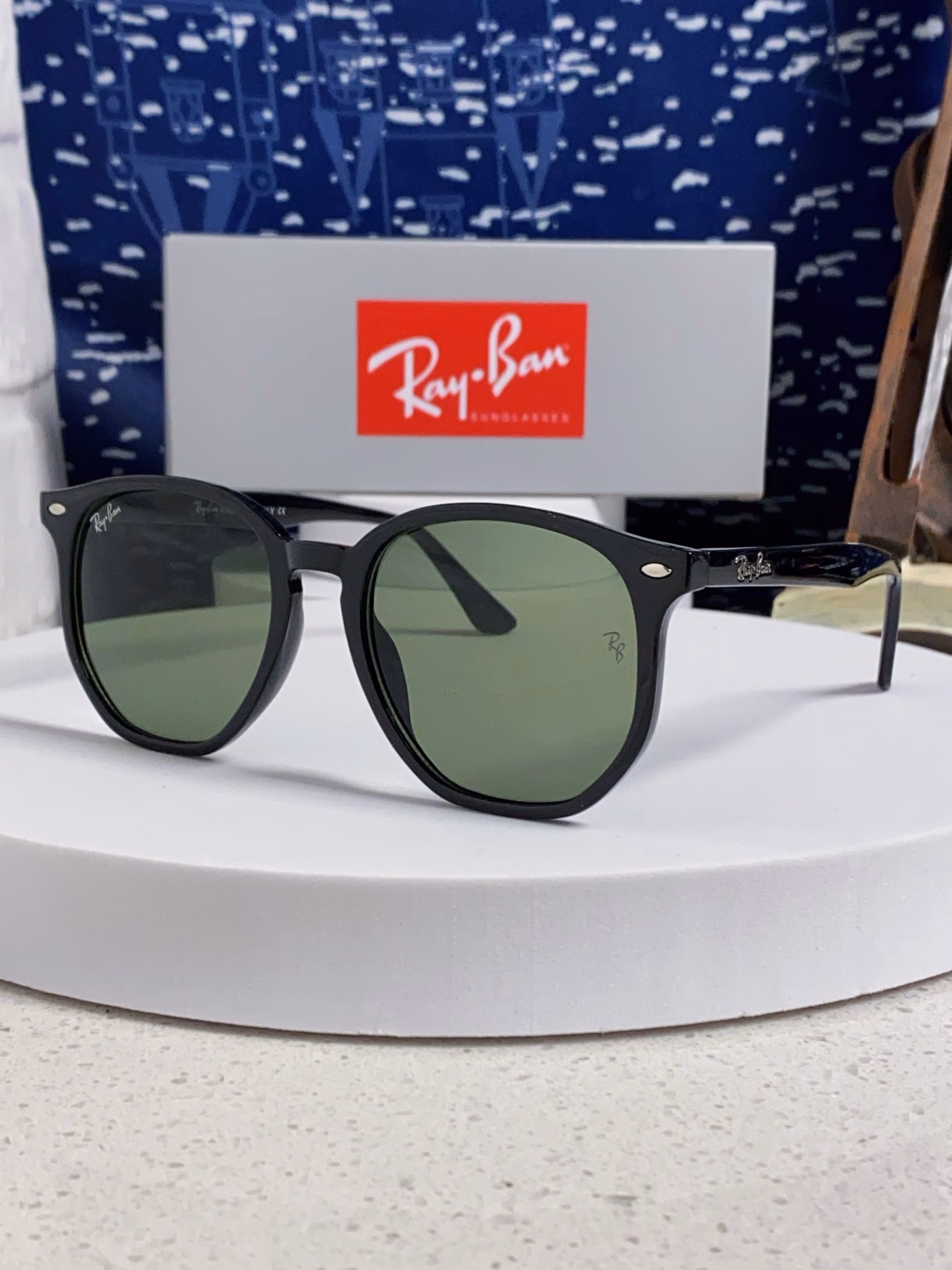 Ray-Ban 2025 new sunglasses irregular polygon glasses large frame sun protection men's and women's sunglasses